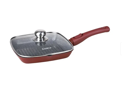 Tigaie grill cu capac Cooking by Heinner Calabria aluminiu 28x4cm